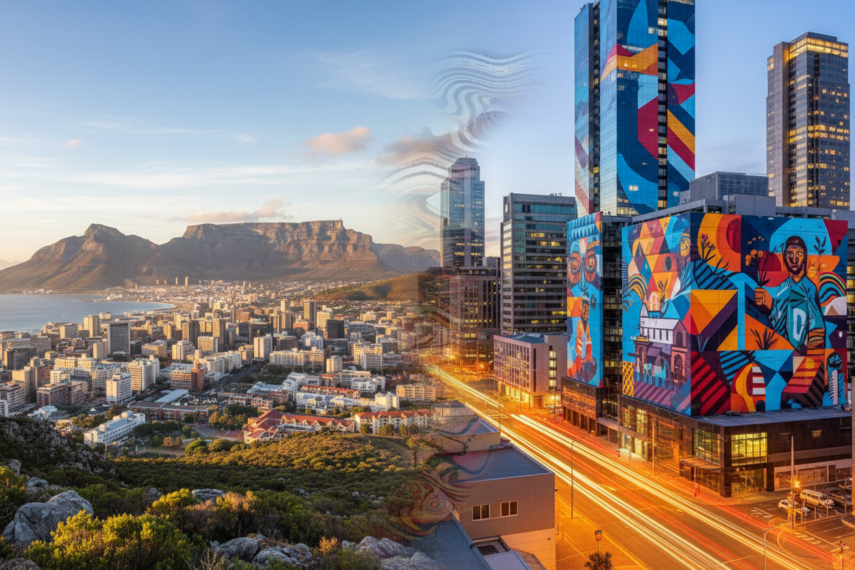 just table mountain and city no people on left